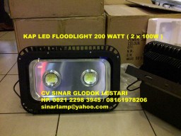 Lampu Sorot LED 200 Watt Black Floodlight